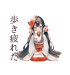 巫女さんの御朱印めぐり★（個別スタンプ：34）
