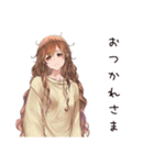 マイペース女子の夏♡ゆるり編（個別スタンプ：34）