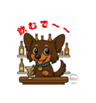 ミニチュアダックス RAM のスタンプ（個別スタンプ：16）