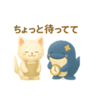 今日もなかよしあきとくじら（個別スタンプ：34）