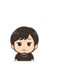 顎髭男性のスタンプ 台詞あり（個別スタンプ：3）
