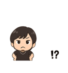 顎髭男性のスタンプ 台詞あり（個別スタンプ：5）