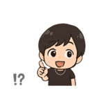 顎髭男性のスタンプ 台詞あり（個別スタンプ：17）