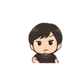 顎髭男性のスタンプ 台詞あり（個別スタンプ：19）