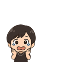 顎髭男性のスタンプ 台詞あり（個別スタンプ：22）