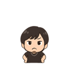 顎髭男性のスタンプ 台詞あり（個別スタンプ：23）