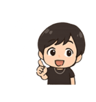 顎髭男性のスタンプ 台詞あり（個別スタンプ：32）