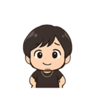 顎髭男性のスタンプ 台詞あり（個別スタンプ：35）