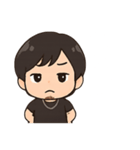 顎髭男性のスタンプ 台詞あり（個別スタンプ：40）