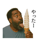 夏を感じる黒人（個別スタンプ：5）