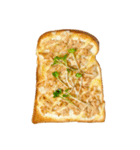 モーニング朝ごはんトーストスタンプ絵文字（個別スタンプ：3）
