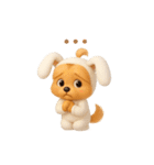 うさぎ耳の3Dヨークシャテリア（夏）（個別スタンプ：35）