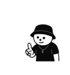 しろいまるいやつ 英語ver（個別スタンプ：3）