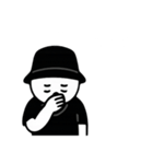 しろいまるいやつ 英語ver（個別スタンプ：13）