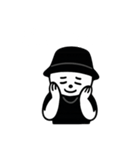 しろいまるいやつ 英語ver（個別スタンプ：16）