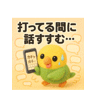 スマホはじめました★インコ★40（個別スタンプ：12）