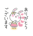 メルヘンうさぎ4(いつものあいさつ)（個別スタンプ：5）