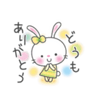 メルヘンうさぎ4(いつものあいさつ)（個別スタンプ：7）
