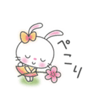 メルヘンうさぎ4(いつものあいさつ)（個別スタンプ：11）