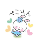 メルヘンうさぎ4(いつものあいさつ)（個別スタンプ：12）