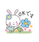 メルヘンうさぎ4(いつものあいさつ)（個別スタンプ：13）
