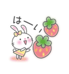 メルヘンうさぎ4(いつものあいさつ)（個別スタンプ：19）