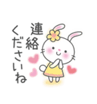 メルヘンうさぎ4(いつものあいさつ)（個別スタンプ：38）