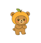 みかんくまくん【毎日スタンプ】（個別スタンプ：4）