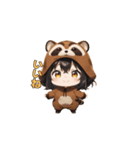 にっこりタヌキちゃん（個別スタンプ：4）