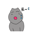 挨拶する微笑みのカバ（個別スタンプ：11）