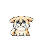 【泣く犬 2】（個別スタンプ：1）