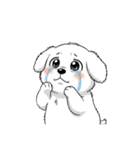 【泣く犬 2】（個別スタンプ：2）
