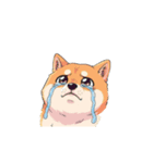 【泣く犬 2】（個別スタンプ：3）
