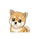 【泣く犬 2】（個別スタンプ：6）
