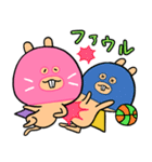 バスケとスーパーマスクドゲッシ（個別スタンプ：8）