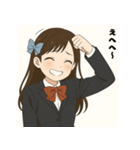 『清楚系アイドルステッカー』（個別スタンプ：8）