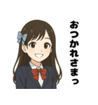 『清楚系アイドルステッカー』（個別スタンプ：10）