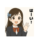 『清楚系アイドルステッカー』（個別スタンプ：25）