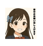 『清楚系アイドルステッカー』（個別スタンプ：38）
