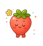 表情ゆたかないちごちゃん（個別スタンプ：3）