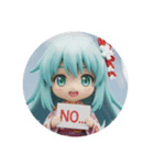 プラカードみどり精霊みなみちゃん（個別スタンプ：3）