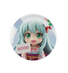 プラカードみどり精霊みなみちゃん（個別スタンプ：4）