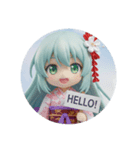 プラカードみどり精霊みなみちゃん（個別スタンプ：6）