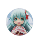 プラカードみどり精霊みなみちゃん（個別スタンプ：8）