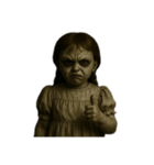 ホラー映画っぽい子供（個別スタンプ：24）