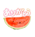 夏に使いやすいスイカスタンプ（個別スタンプ：1）