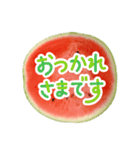 夏に使いやすいスイカスタンプ（個別スタンプ：5）