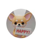 チワワカプセルトイ（個別スタンプ：3）