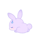 ふわっとうさぎさんと一緒（個別スタンプ：8）