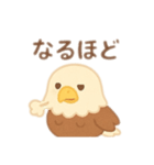 可愛い鷲日本語（個別スタンプ：1）
